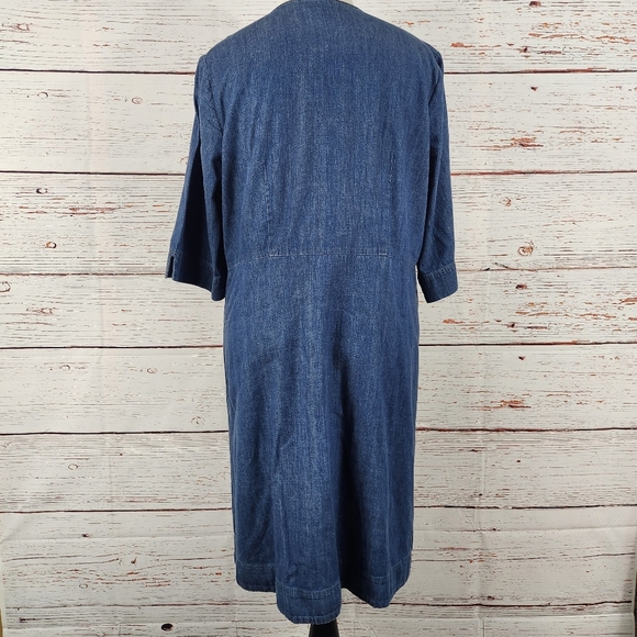 J. Jill Clearnight Denim Dress 1X - Picture 3 of 6